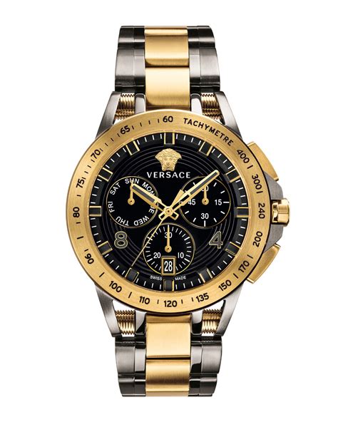 versace gold watch for men.